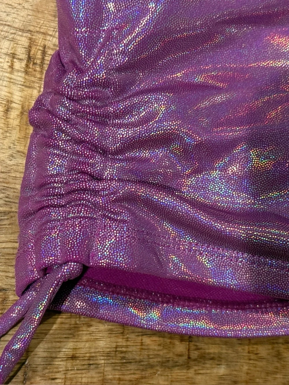 Justice Metallic Purple Gymnastics Shorts Size Medium 10